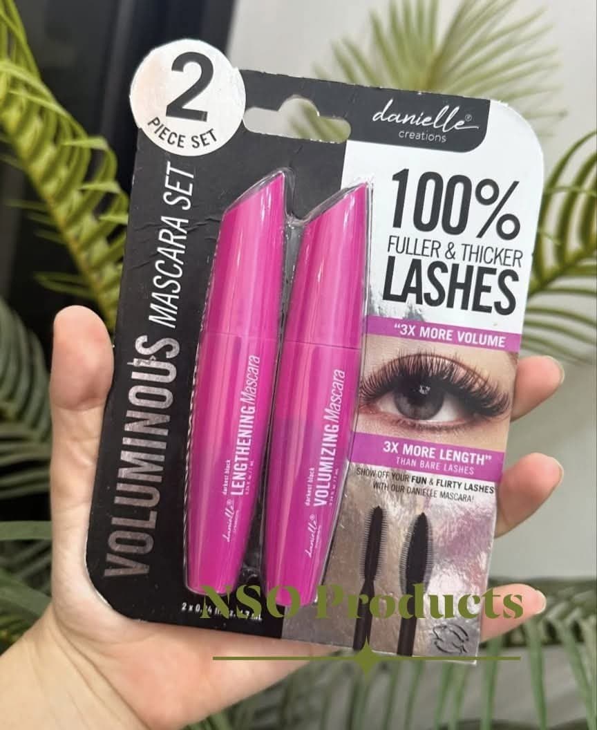 Voluminous mascara set
100% Fuller &amp; thicker lashes(9ml+9ml)
