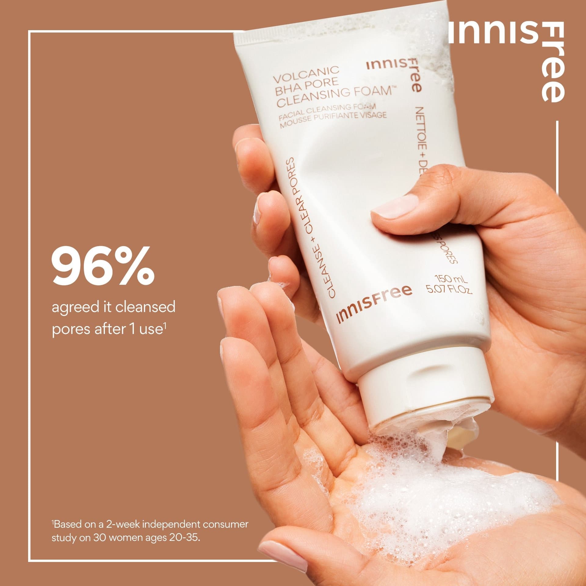 Innisfree Volcanic BHA Pore Cleansing Foam – 150ml